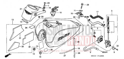 FUEL TANK VT750C5 de 2005